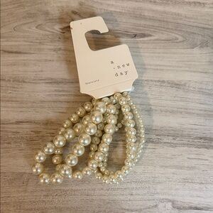 A New Day Cream Pearl Bracelets